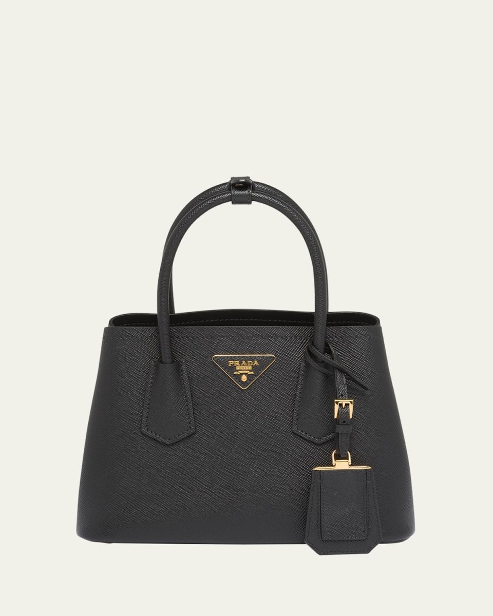 Small Saffiano Leather Top-Handle Bag
